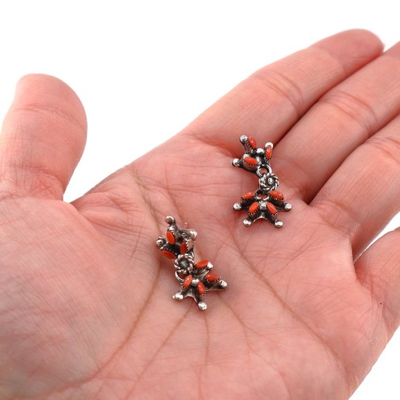 Native American Necklace Earrings Set Handcrafted Southwestern Zuni Jewelry * - Picture 5 of 9